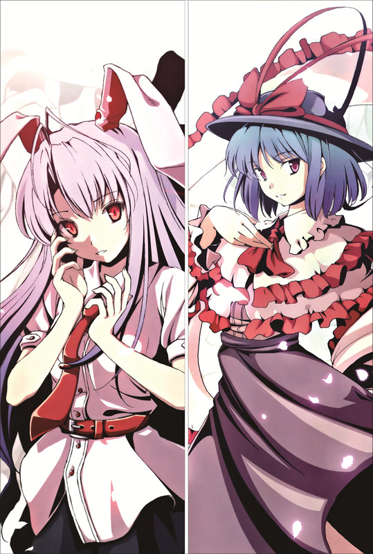 TouHou ProjectReisen Udongein Inaba & Nagae Iku Anime Dakimakura Waifu Pillow Case