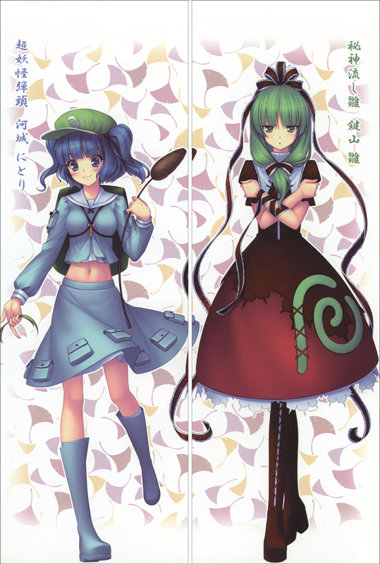 TouHou ProjectKawashiro Nitori & Kagiyama Hina Anime Dakimakura Waifu Pillow Case