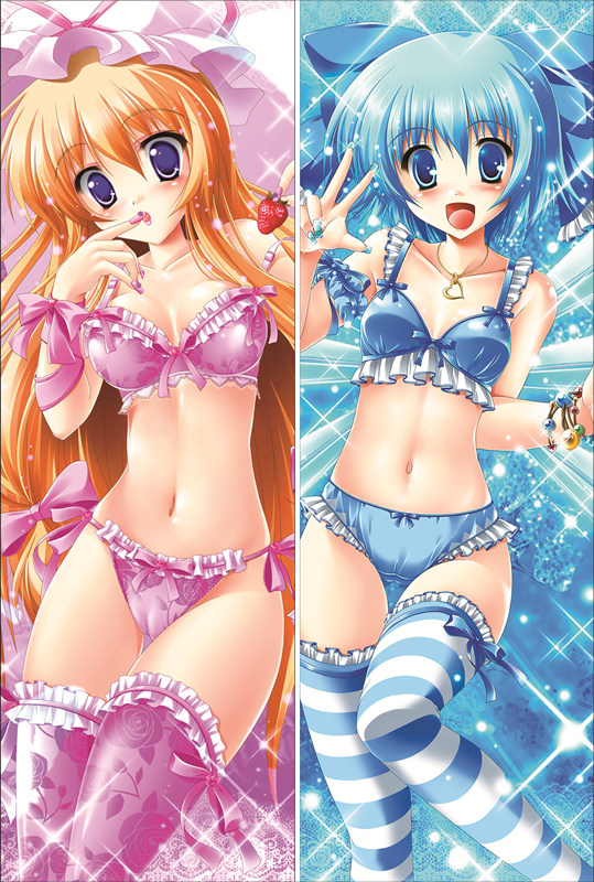 TouHou ProjectCirno &  Yakumo Yukari Anime Dakimakura Waifu Pillow Case