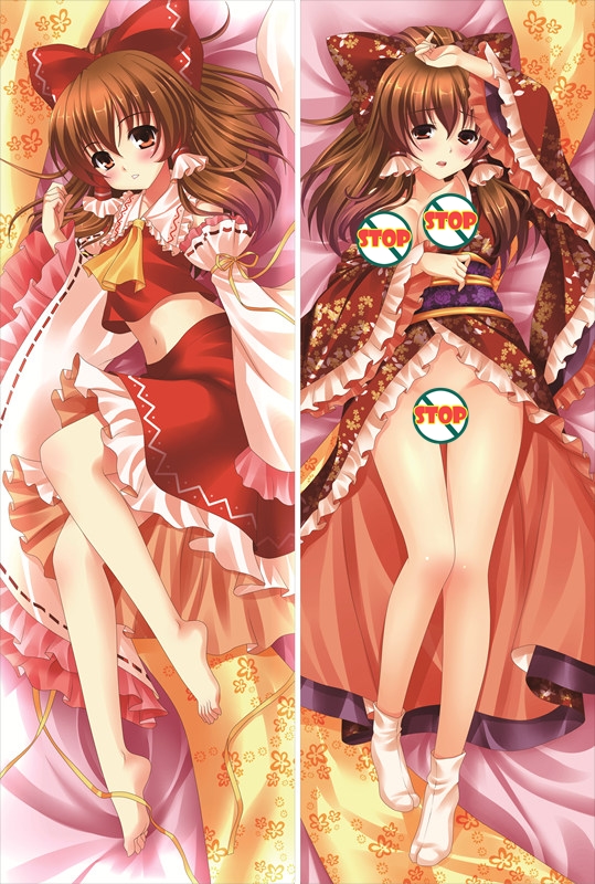 TouHou ProjectReimu Hakurei Anime Dakimakura Waifu Pillow Case