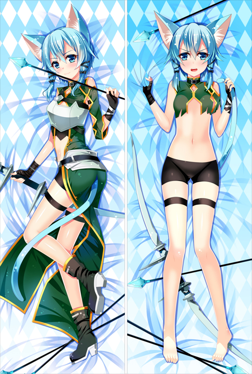 Sword Art Online II - Sinon Anime Dakimakura Waifu Pillow Case