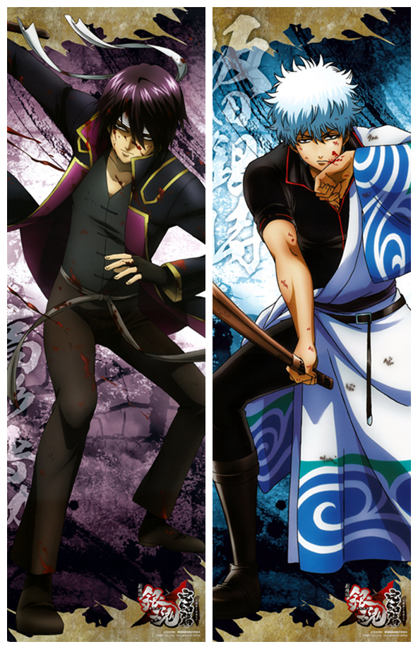 Gintama Kotaro Katsura & Sakata Gintoki Anime Dakimakura Body Pillow Cover