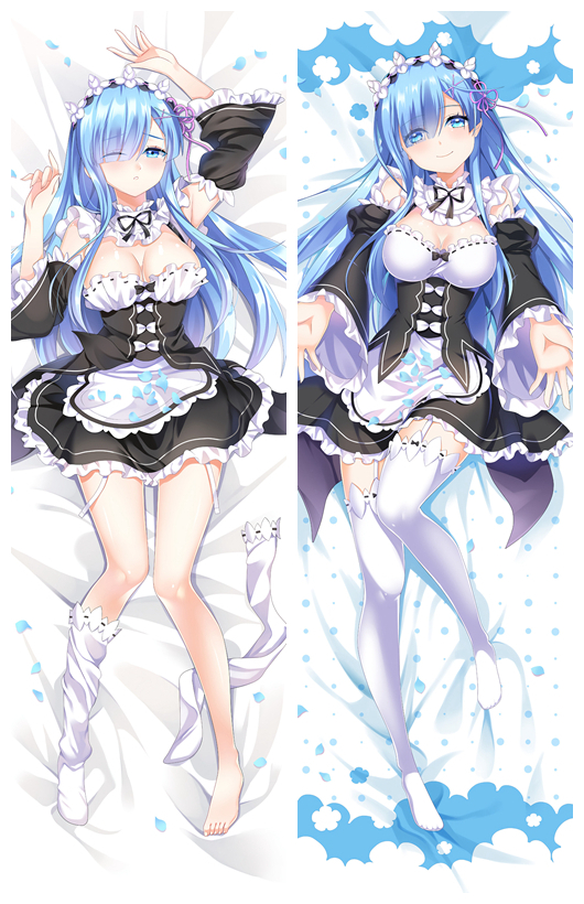Re:Zero Rem Anime Dakimakura Body Pillow Cover