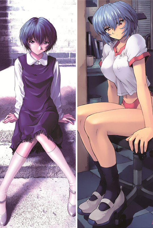 Neon Genesis Evangelion Rei Ayanami Anime Dakimakura Waifu Pillow Case