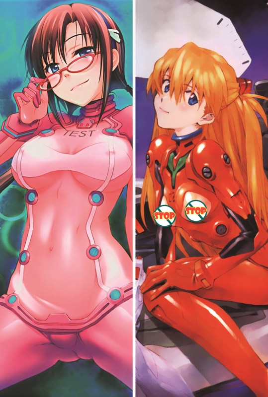 Neon Genesis Evangelion Asuka Langley Soryu Anime Dakimakura Waifu Pillow Case