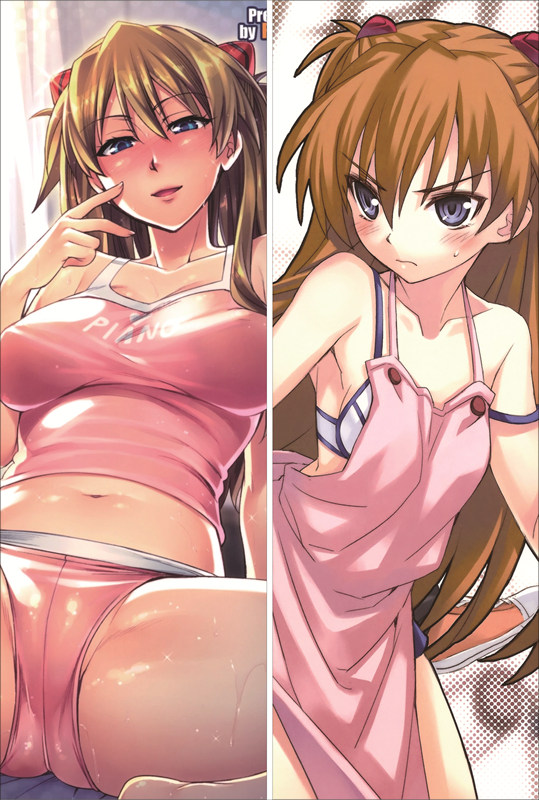 EVA Neon Genesis Evangelion Asuka Langley Soryu Anime Dakimakura Waifu Pillow Case