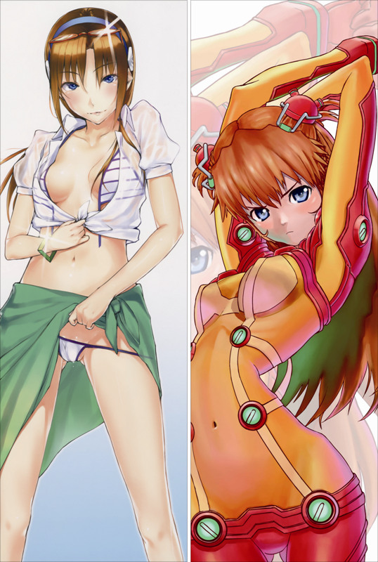 Neon Genesis Evangelion Asuka Langley Soryu Anime Dakimakura Waifu Pillow Case
