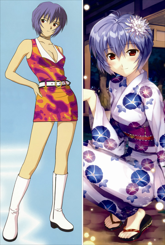 Neon Genesis Evangelion Rei Ayanami Anime Dakimakura Waifu Pillow Case