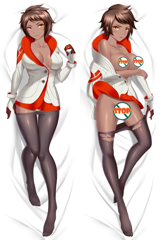 Pokemon Go Team Leader Valor Anime Dakimakura Japanese Pillow Cover