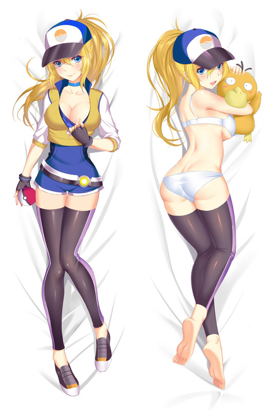 Pokemon Go Trainer Anime Dakimakura Japanese Pillow Cover