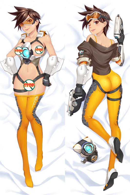 Overwatch Tracer Anime Dakimakura Japanese Pillow Cover66079