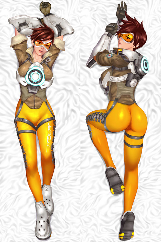 Overwatch Tracer Anime Dakimakura Japanese Pillow Cover