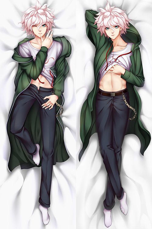 Danganronpa Makoto Naegi Anime Dakimakura Japanese Pillow Cover