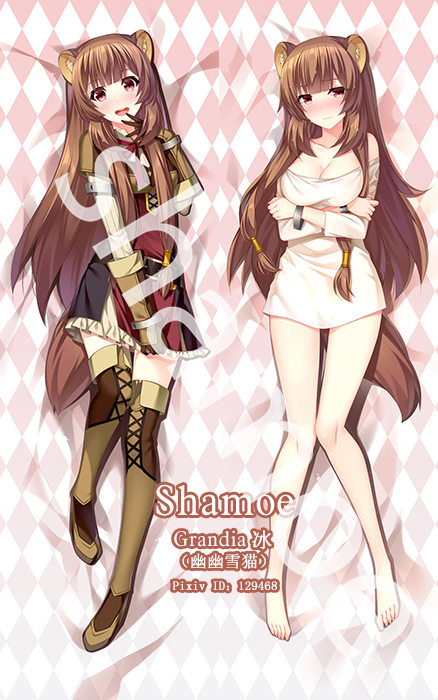 The Rising of the Shield Hero Raphtalia Anime Dakimakura Pillow Cover