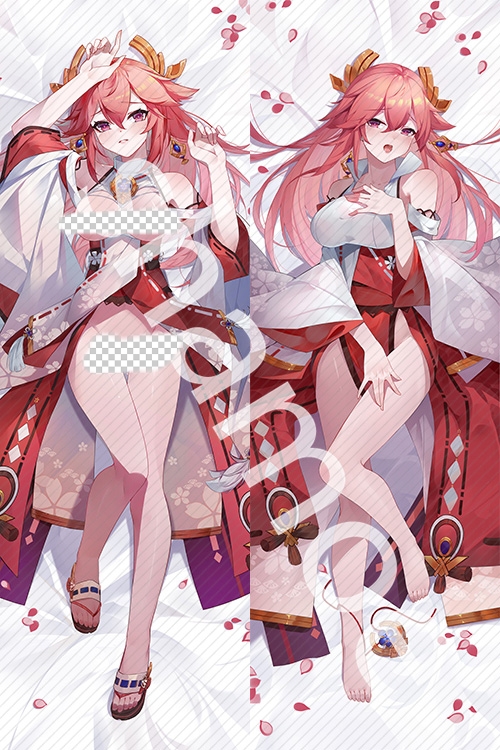 Genshin Impact Yae Miko Anime Dakimakura Pillow Cover