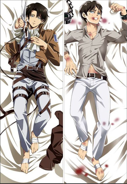 Attack on Titan Levi Rivaille Anime Dakimakura Body Pillow Cover