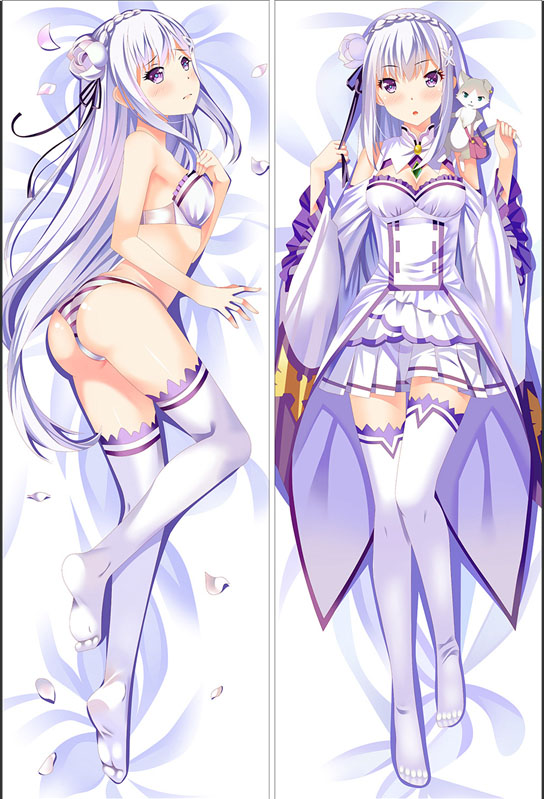 Re:Zero Emilia Anime Dakimakura Body Pillow Cover64118