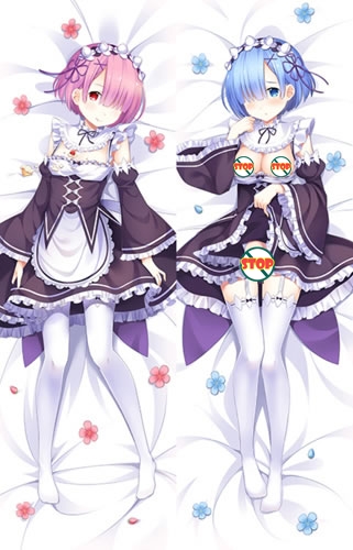 Re:Zero Rem Ram Anime Dakimakura Pillow Cover