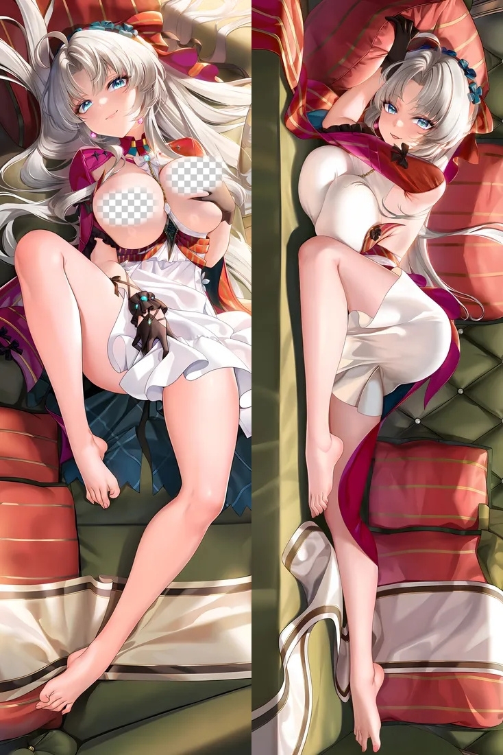 Wuthering Waves Carlotta Barefoot Anime Dakimakura Body Pillow Cover