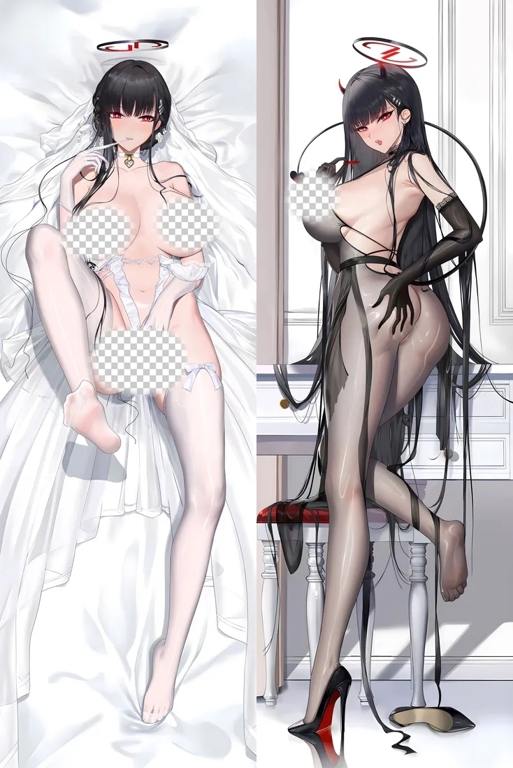 Blue Archive Tsukatsuki Rio Anime Dakimakura Body Pillow Cover