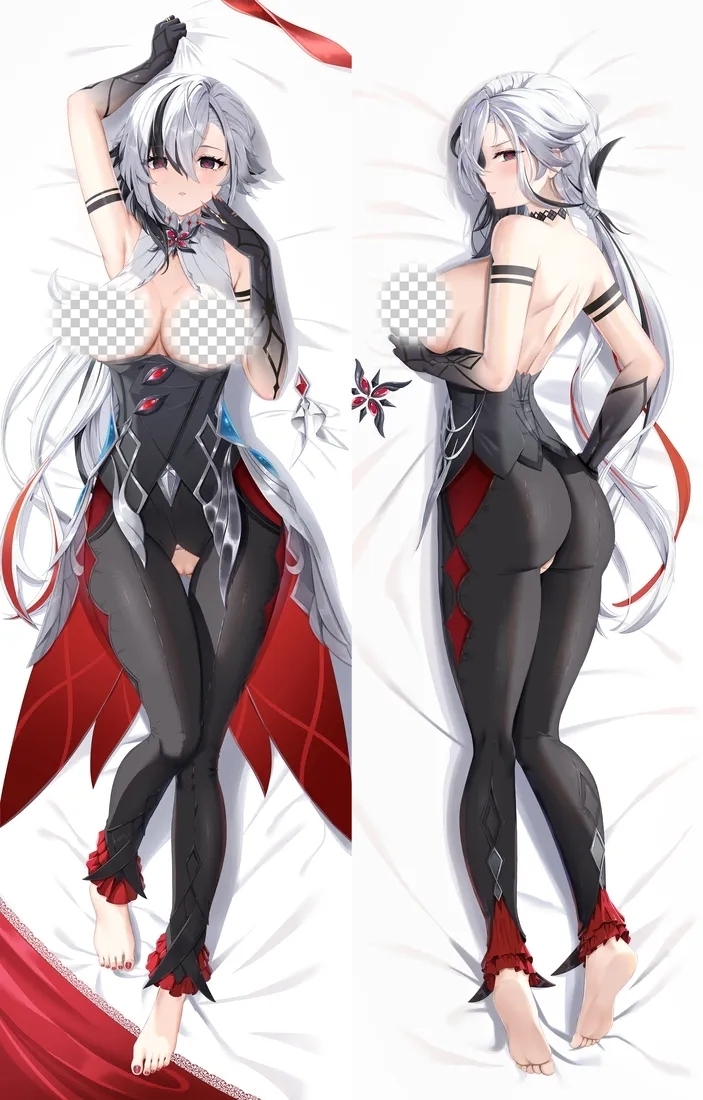 Genshin Impact Arlecchino Anime Dakimakura Body Pillow Cover