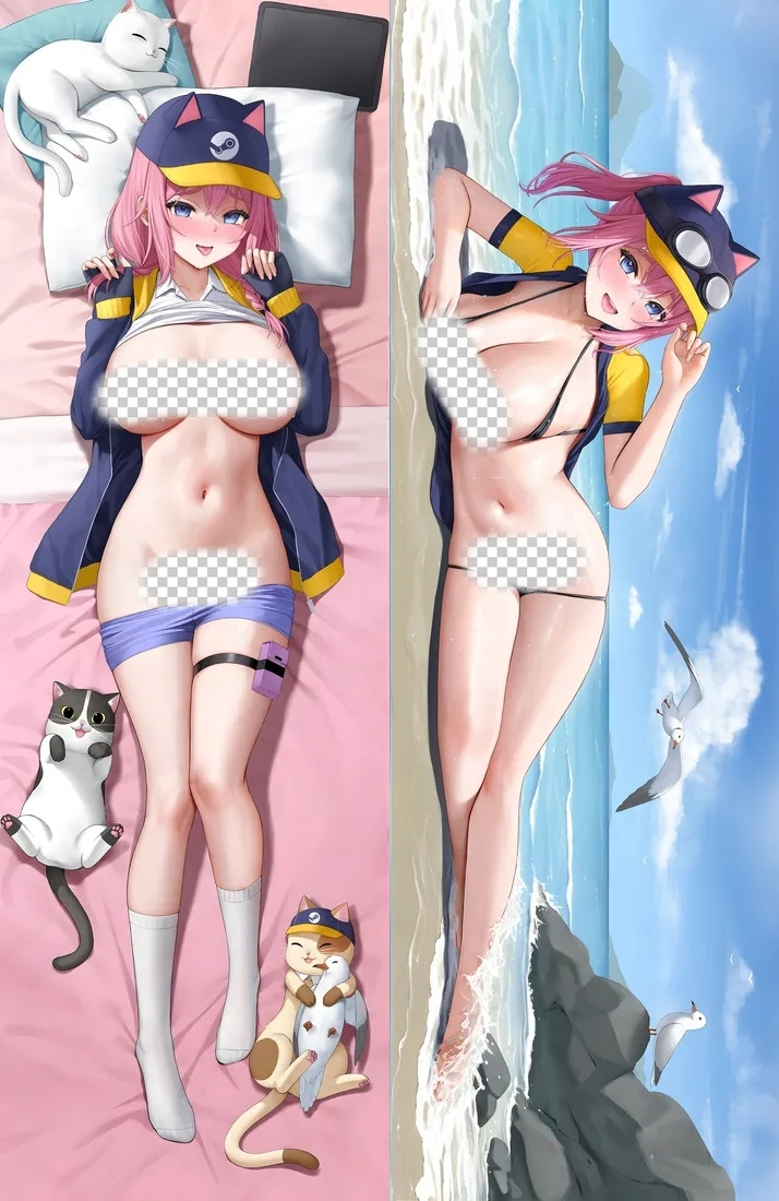 Steam Girl Anime Dakimakura Body Pillow Cover