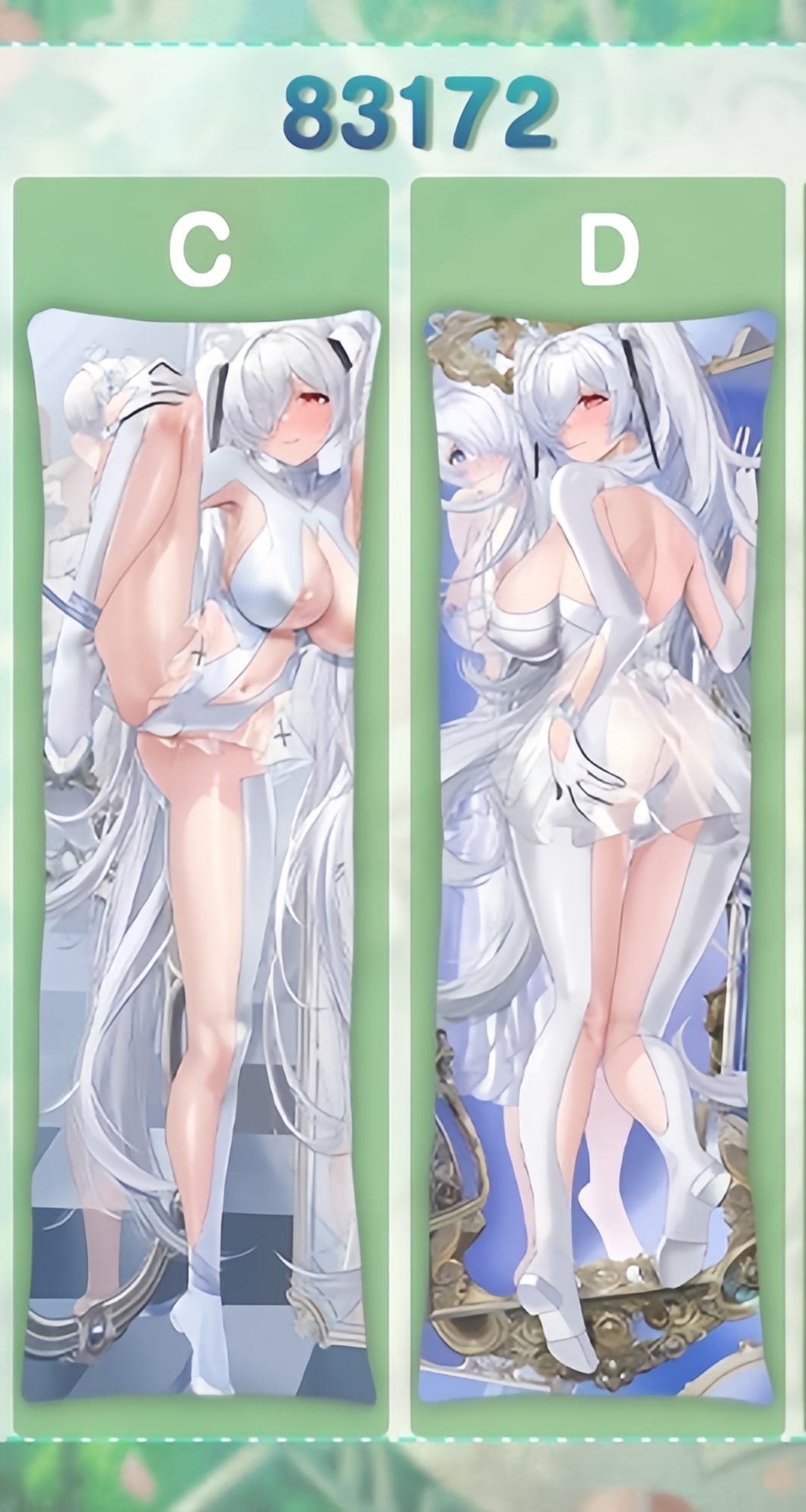 Goddess of Victory: Nikke Cinderella Anime Dakimakura Body Pillow Cover
