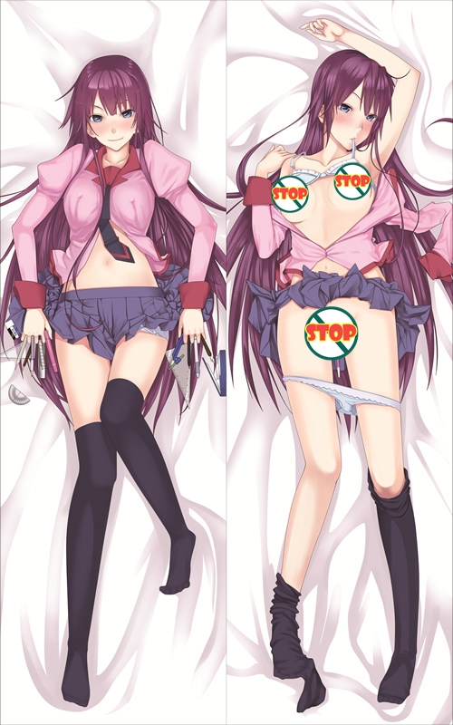 Bakemonogatari Hitagi Senjougahara Anime Dakimakura Body Pillow Cover