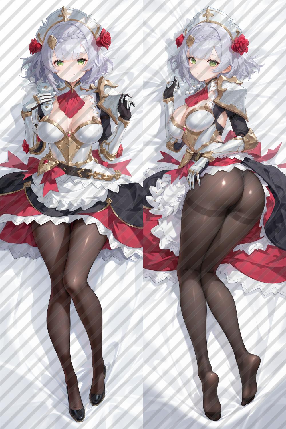 Genshin Impact Noelle Anime Dakimakura Body Pillow Cover