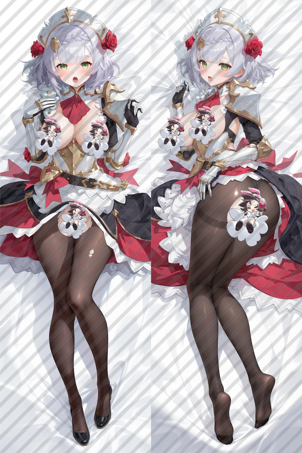 Genshin Impact Noelle Anime Dakimakura Body Pillow Cover