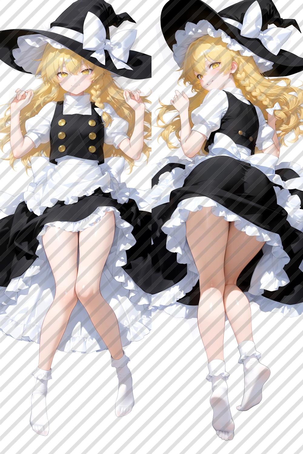 TouHou Project Marisa Kirisame Anime Dakimakura Body Pillow Cover