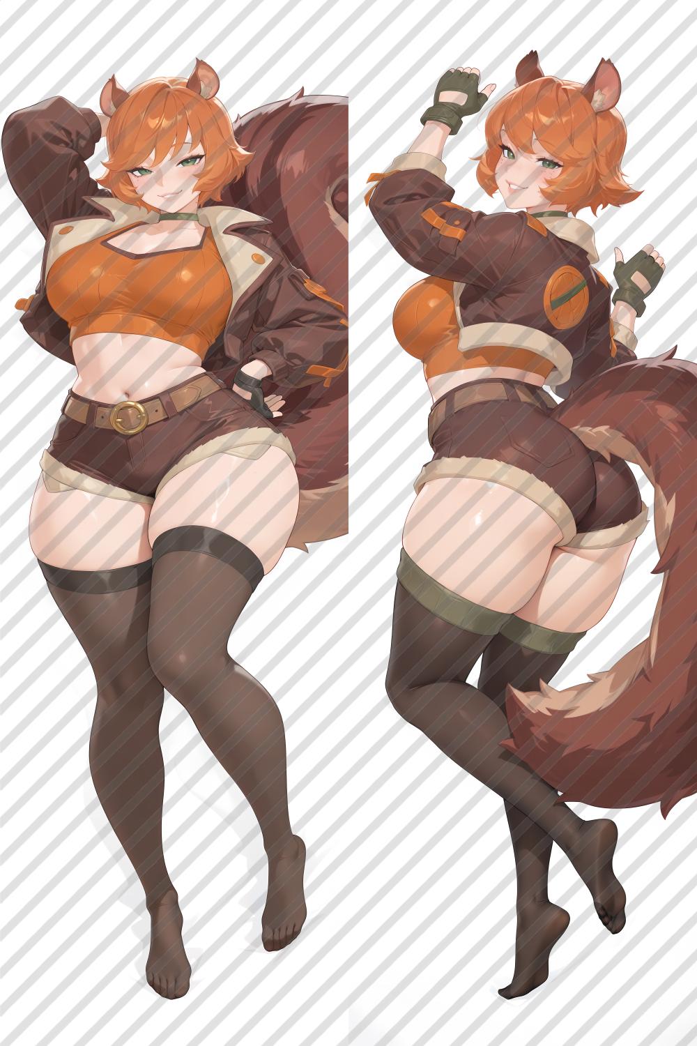 Marvel Rivals Squirrel Girl Anime Dakimakura Body Pillow Cover