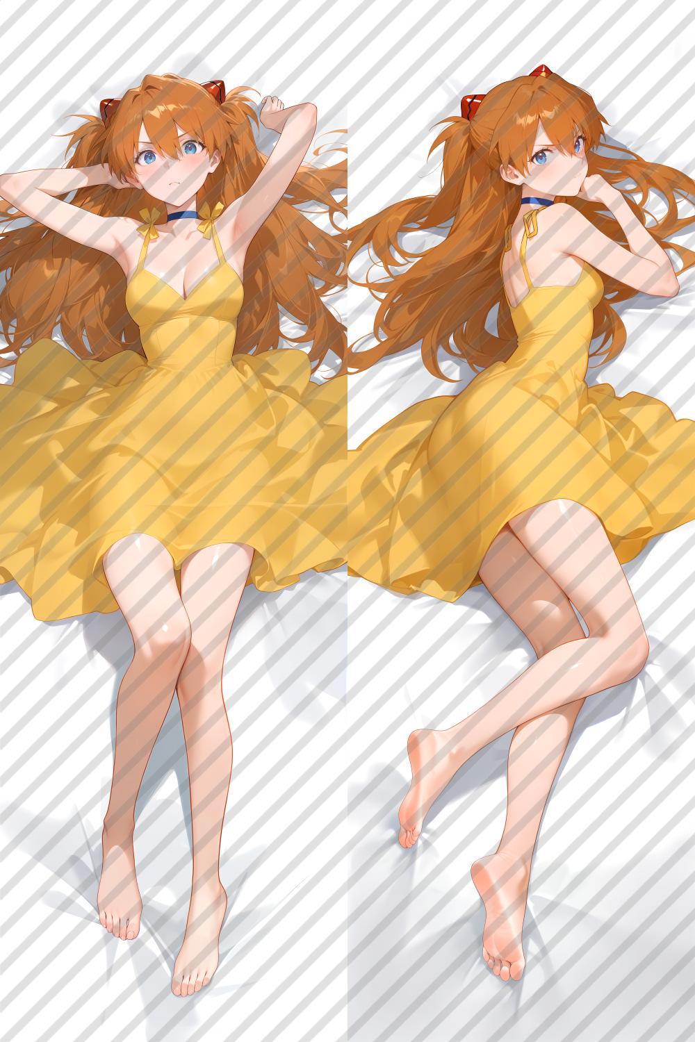 Neon Genesis Evangelion Soryu Asuka Langley Anime Dakimakura Body Pillow Cover