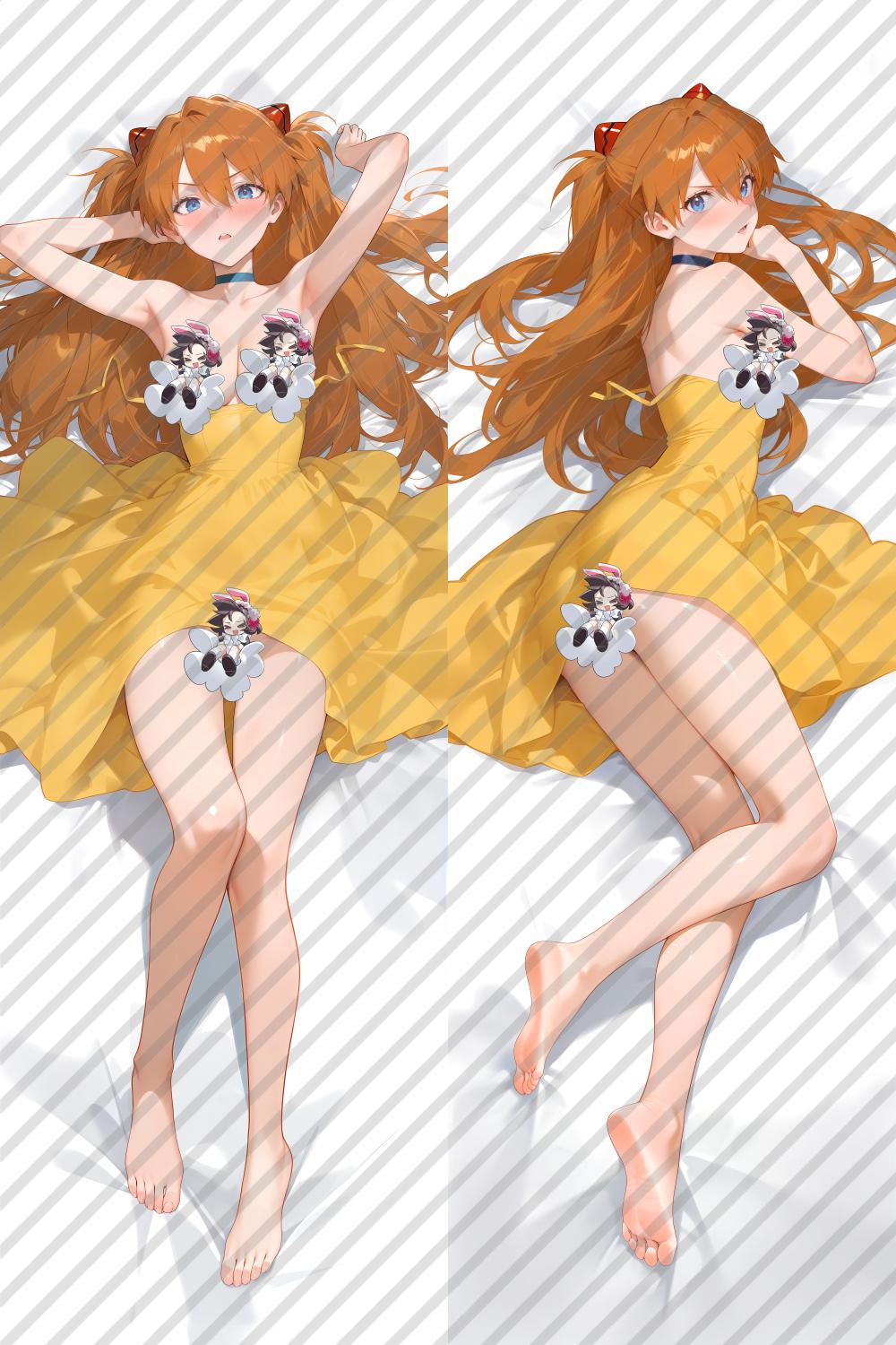 Neon Genesis Evangelion Soryu Asuka Langley Anime Dakimakura Body Pillow Cover