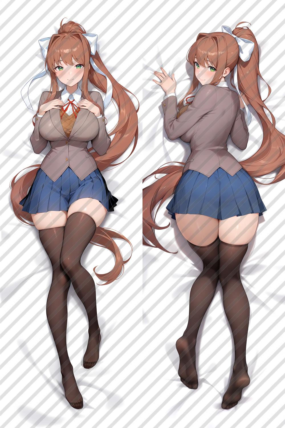 Doki Doki Literature Club! Monika Anime Dakimakura Body Pillow Cover