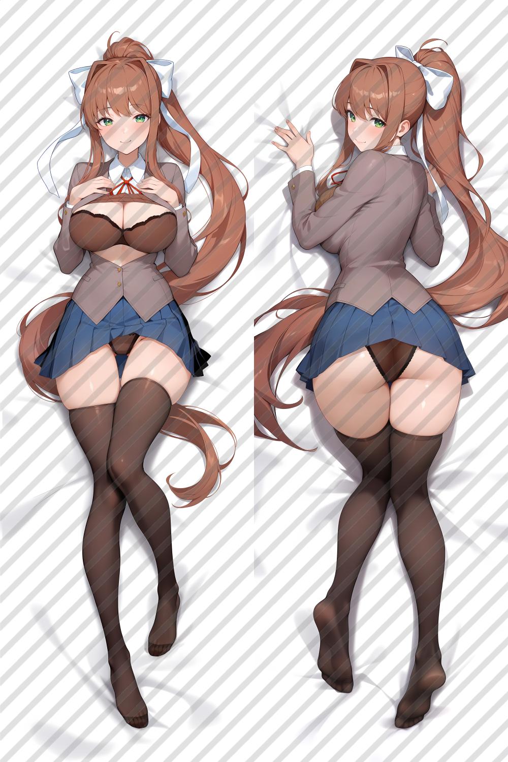 Doki Doki Literature Club! Monika Anime Dakimakura Body Pillow Cover