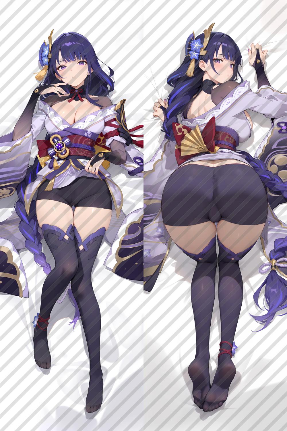 Genshin Impact Raiden Shogun Anime Dakimakura Body Pillow Cover