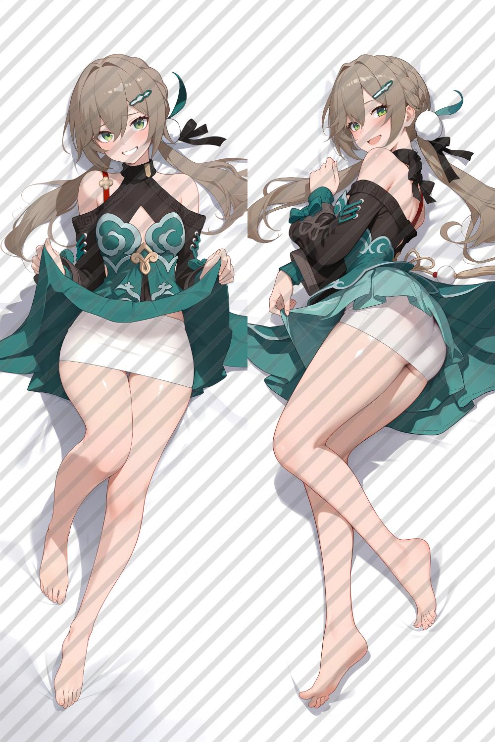 Honkai: Star Rail Qingque Anime Dakimakura Body Pillow Cover