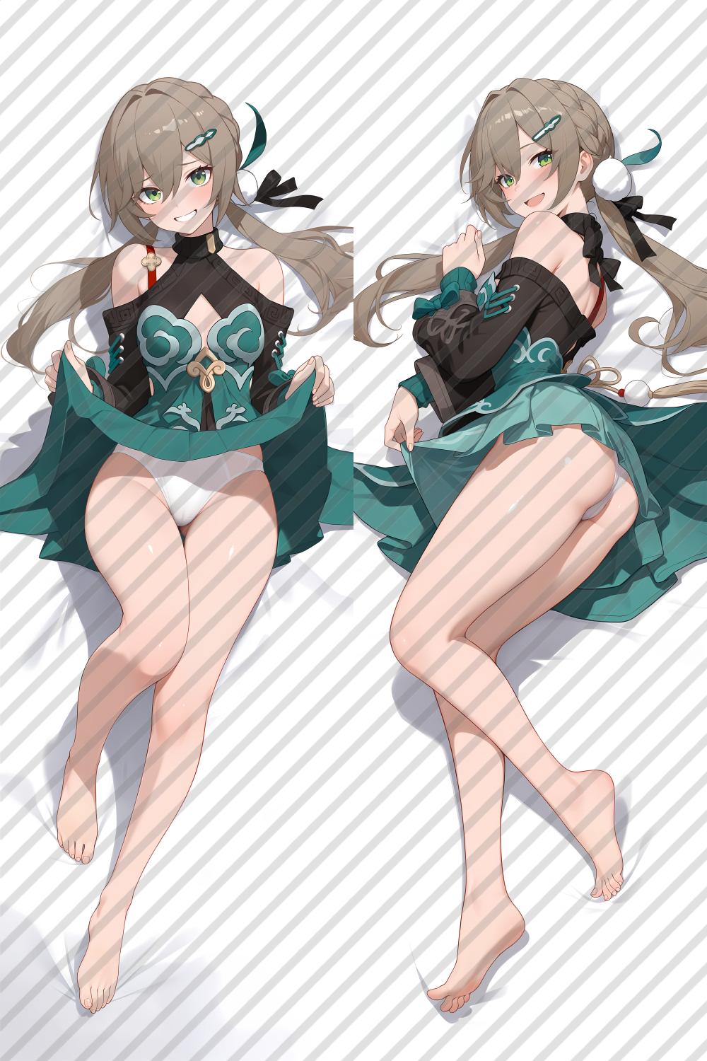 Honkai: Star Rail Qingque Anime Dakimakura Body Pillow Cover