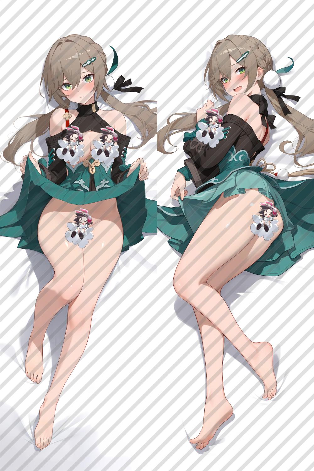 Honkai: Star Rail Qingque Anime Dakimakura Body Pillow Cover