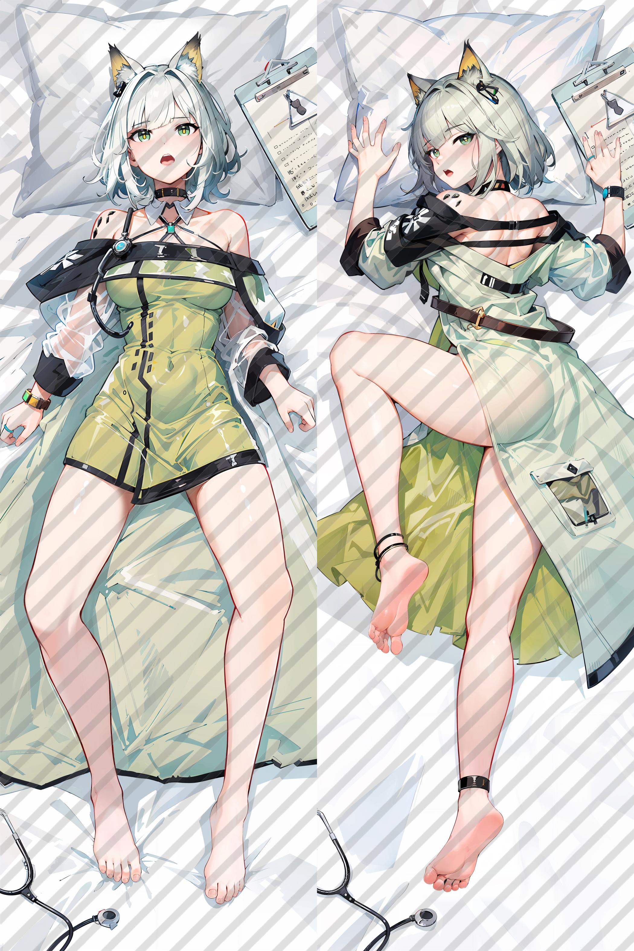 Arknights Kal'tsit Anime Dakimakura Body Pillow Cover