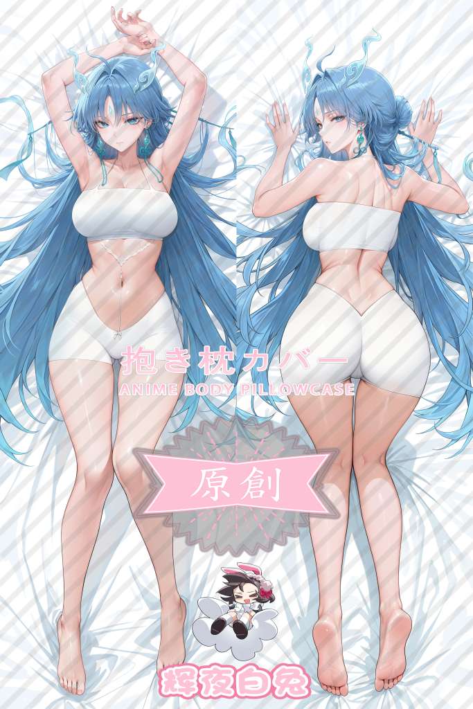 Wuthering Waves Qingxiao Swimsuit Anime Dakimakura Body Pillow Cover
