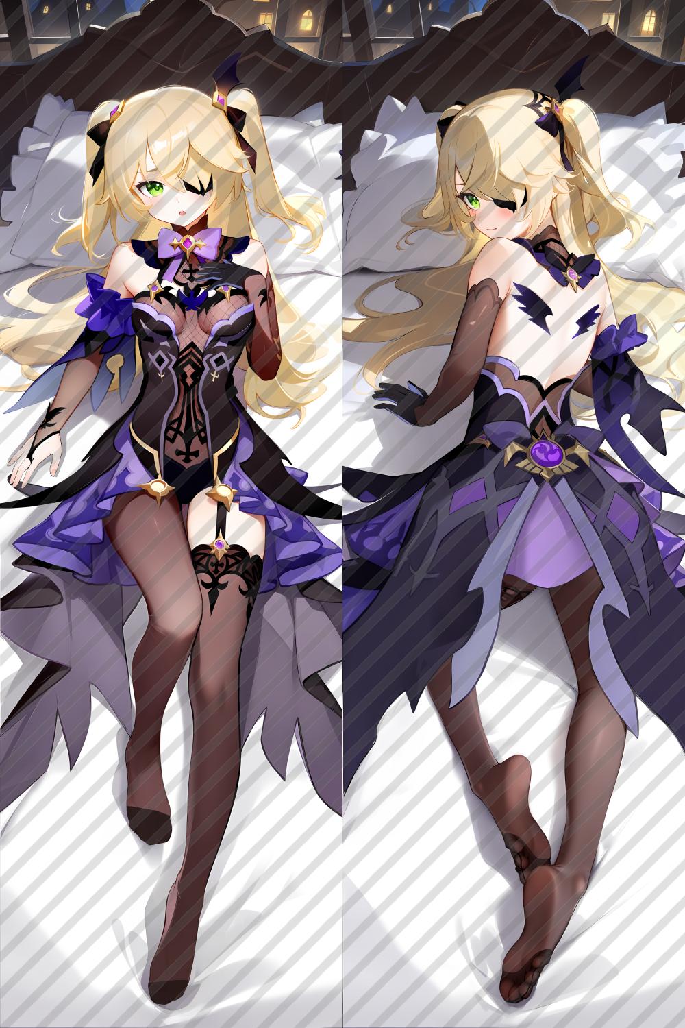 Genshin Impact Fischl Anime Dakimakura Body Pillow Cover