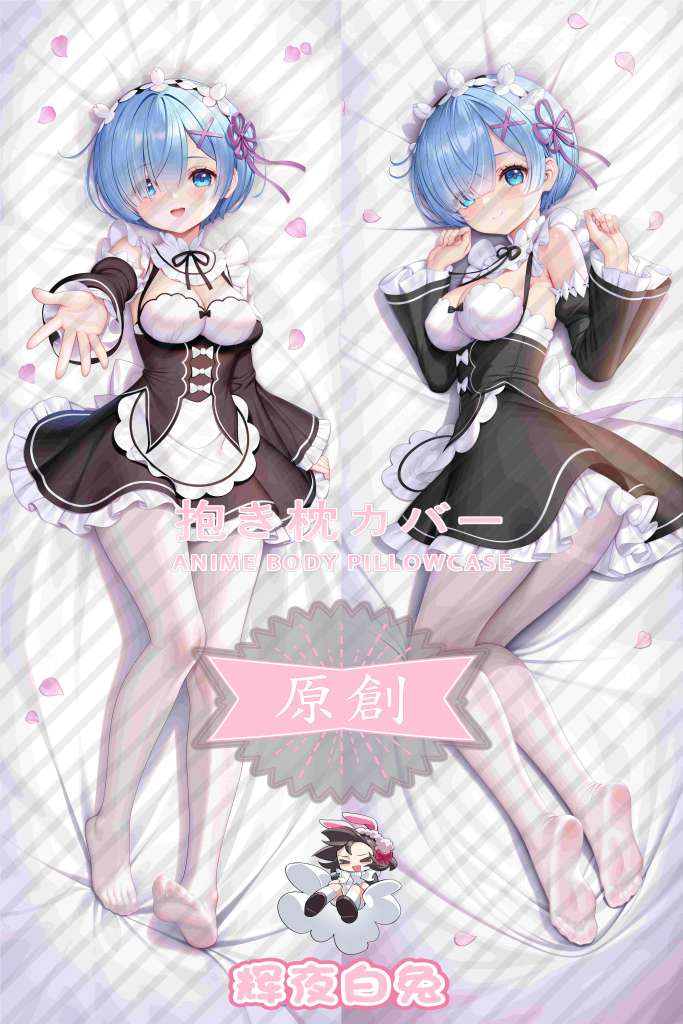 Life in another world from scratch Rem Anime Dakimakura Body Pillow Cover