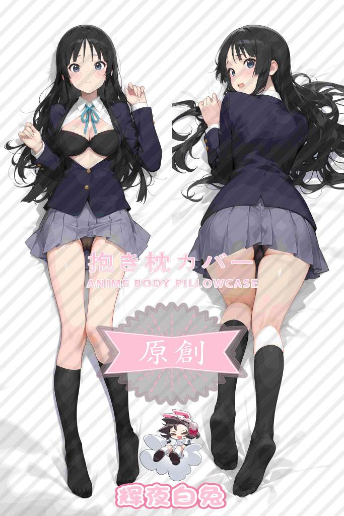 light-tonal girl Akiyama Mio Anime Dakimakura Body Pillow Cover