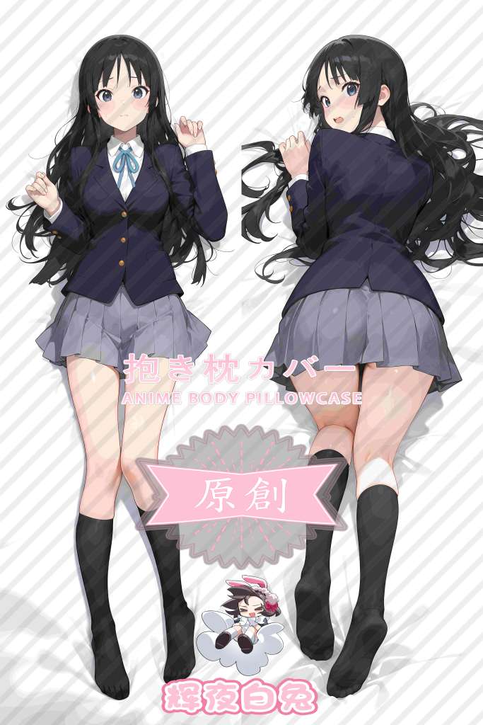 light-tonal girl Akiyama Mio Anime Dakimakura Body Pillow Cover