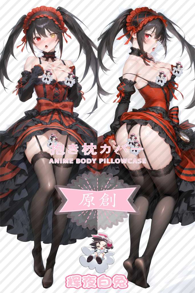Date A Live Tokisaki Kurumi Anime Dakimakura Body Pillow Cover