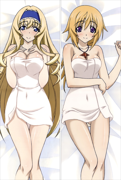 Infinite Stratos Charlotte Dunois + Cecilia Alcott Anime Dakimakura Body Pillow Cover