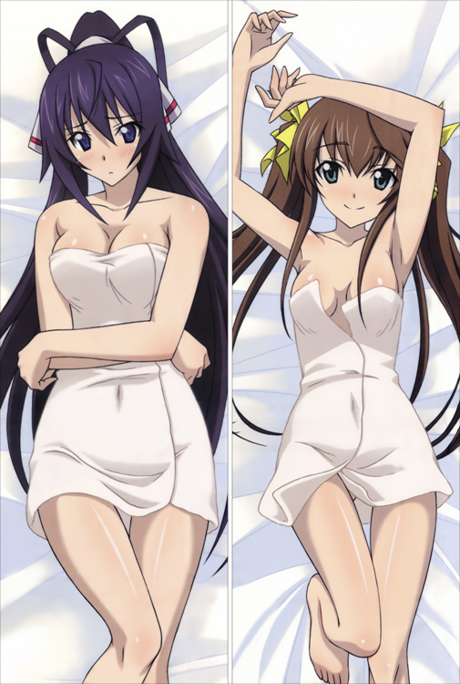 Infinite Stratos Houki Shinonono + Huang Lingyin Anime Dakimakura Body Pillow Cover
