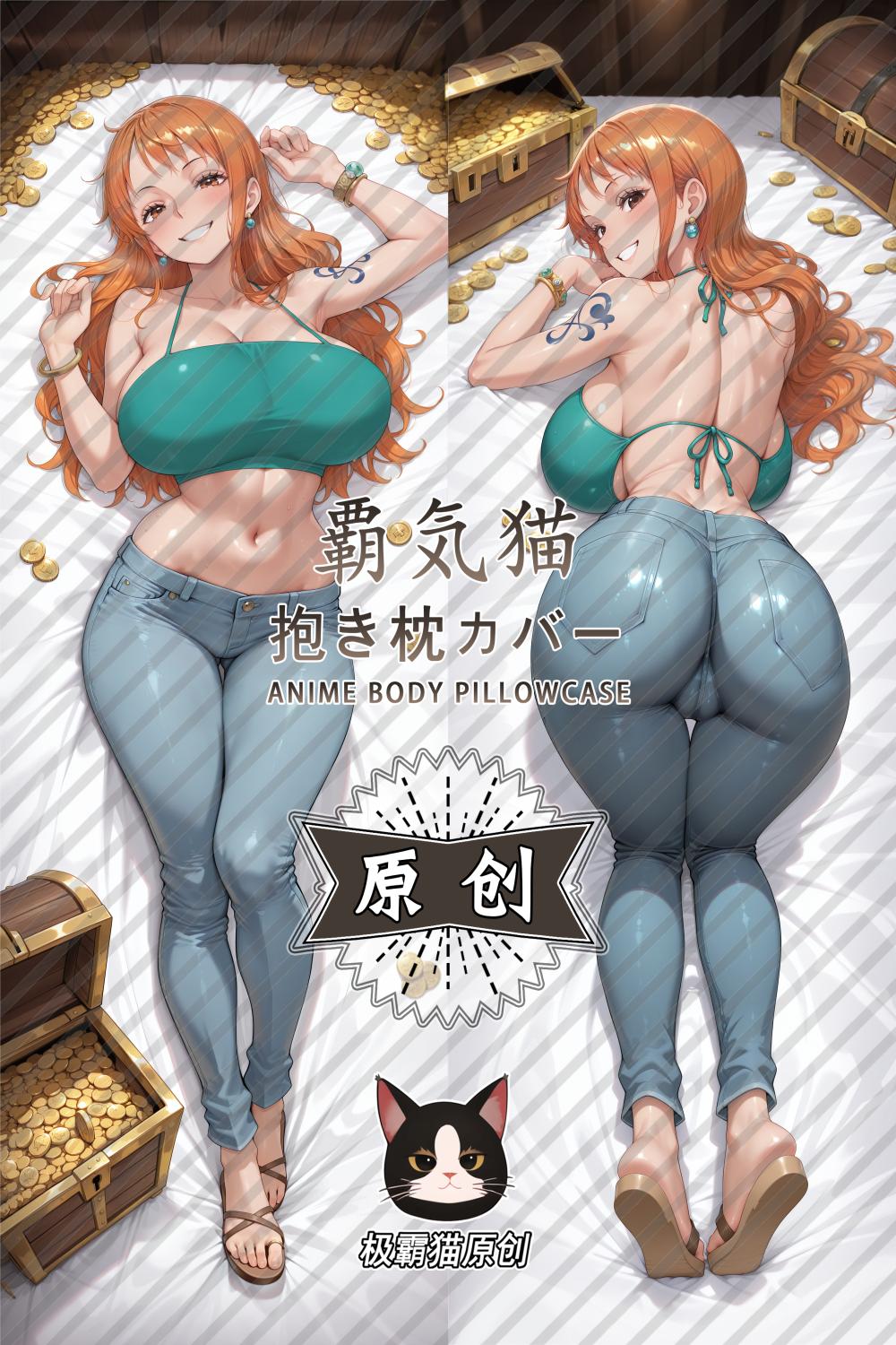 One Piece Nami Anime Dakimakura Body Pillow Cover